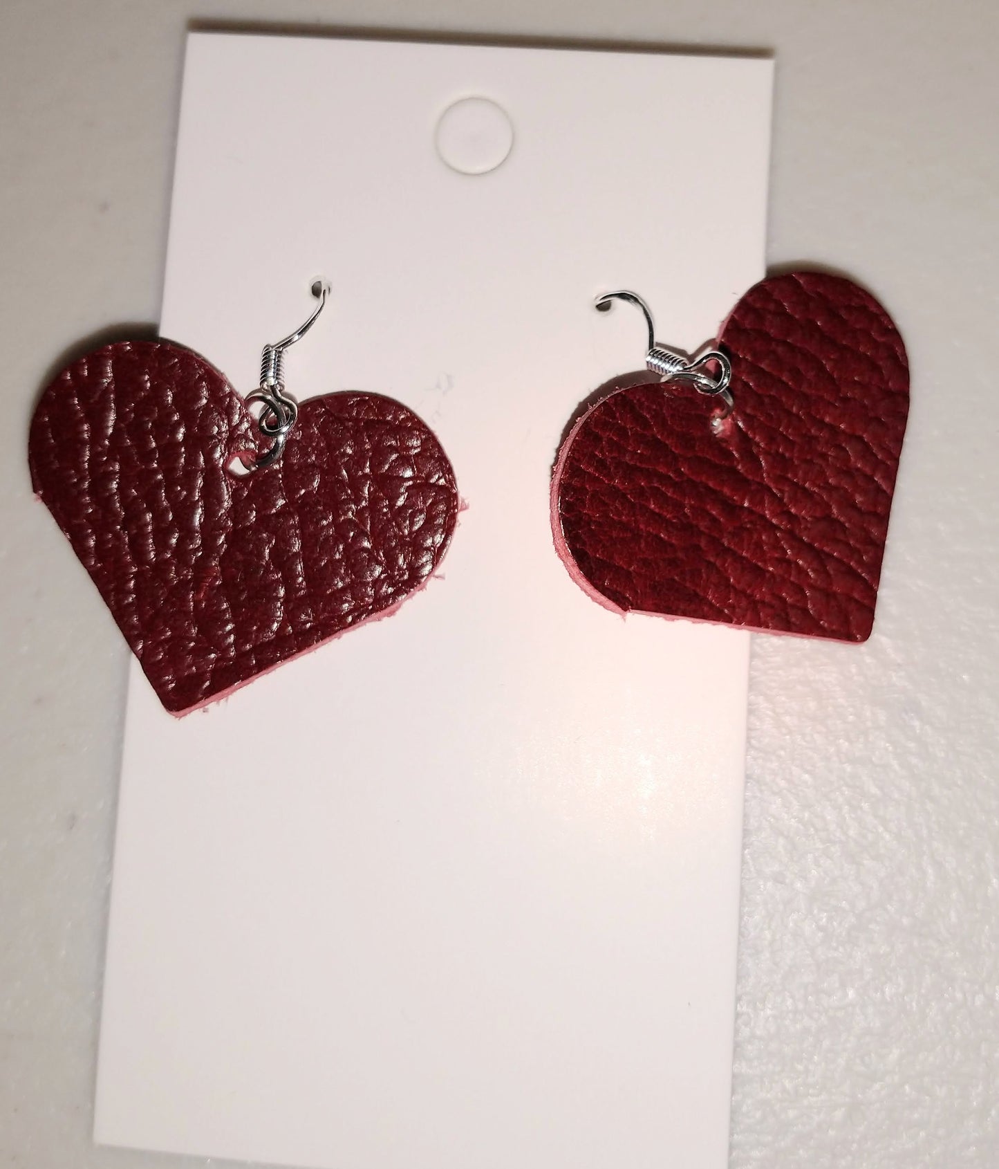 Small leather hearts Earrings
