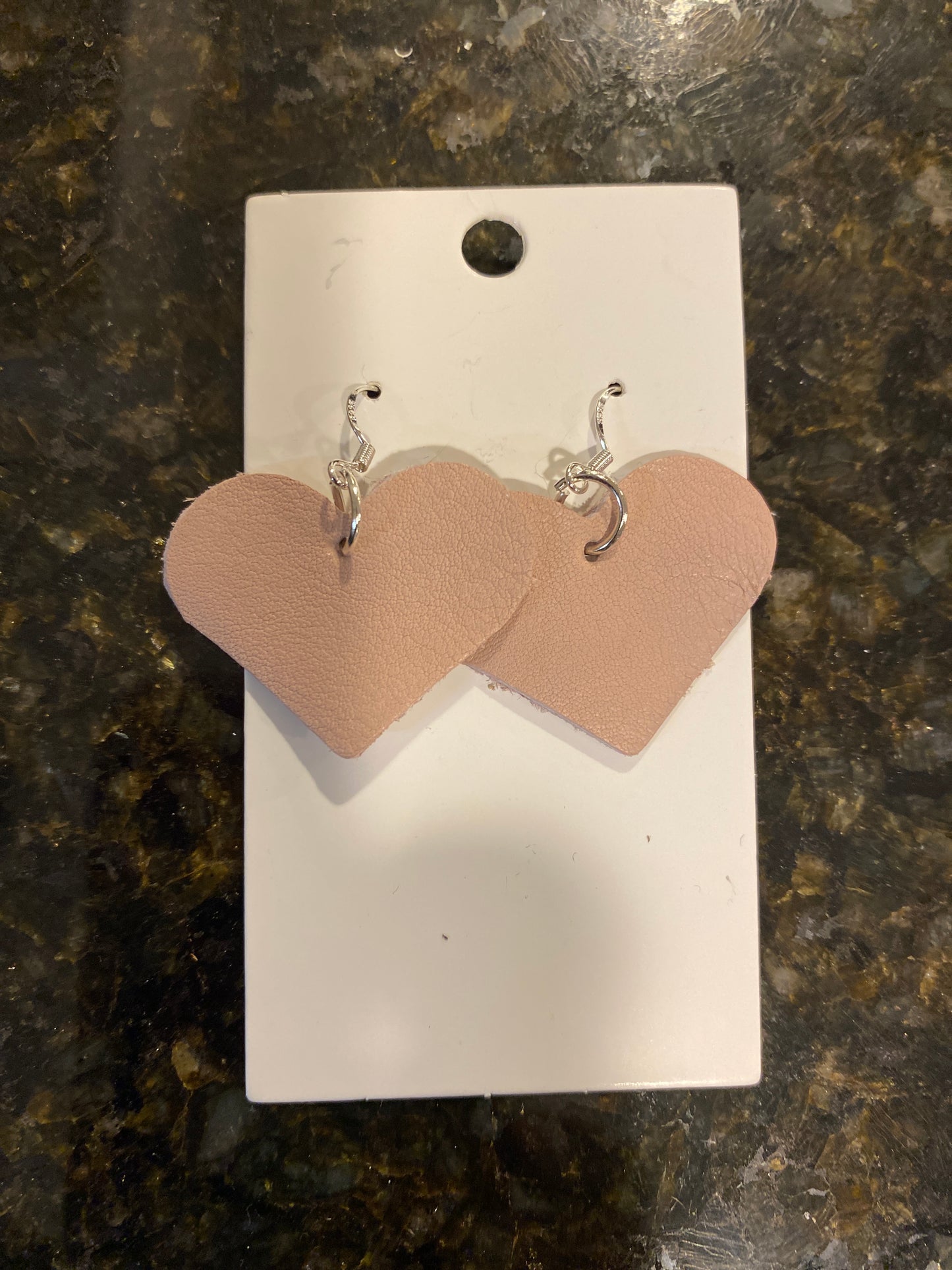 Small leather hearts Earrings
