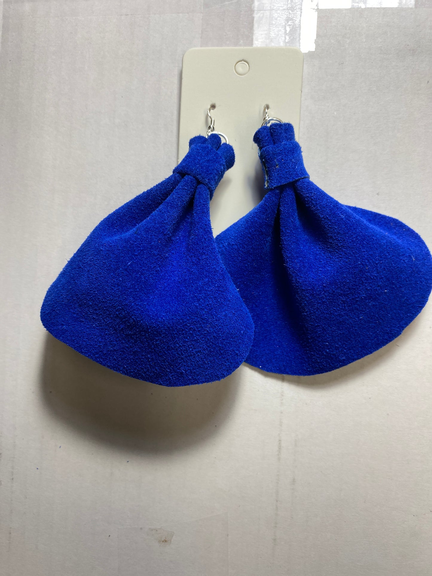 Large Elephant Ears Leather Earrings