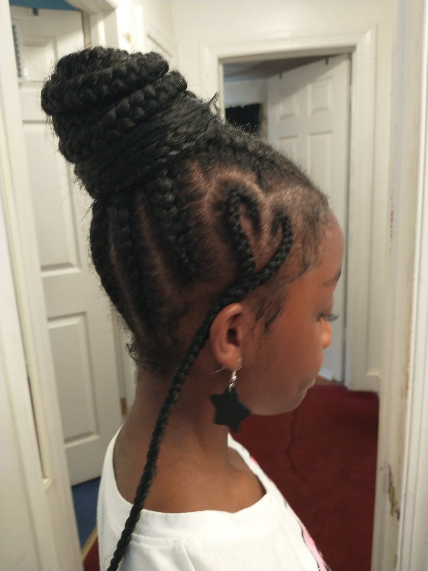 Small Leather Star Earrings